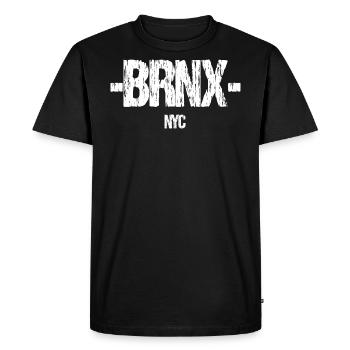 BRONX NYC - T-shirt Premium bio Homme - noir - Devant - Nico (187cm)