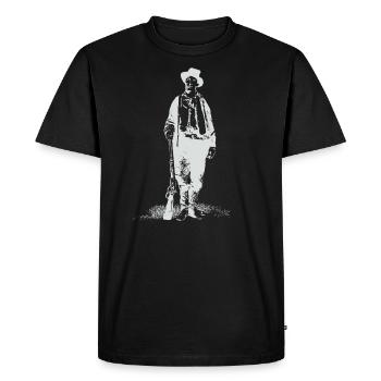Billy the Kid Gunslinger William H Bonnie Vintage - T-shirt Premium bio Homme - noir - Devant - Nico (187cm)