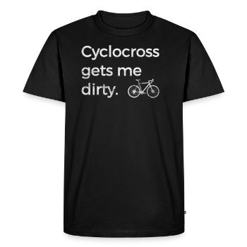 Le cyclocross me fait salir les vélos Cross CX - T-shirt Premium bio Homme - noir - Devant - Nico (187cm)