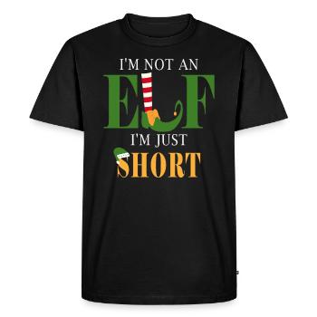 I'm Not An Elf I'm Just Short - Men's Premium Organic T-Shirt - black - Front - Nico (187cm)