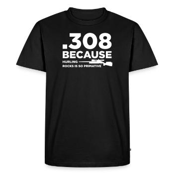 Funny Gun Owner Pro Second Amendment Rights USA - Men's Premium Organic T-Shirt - black - Front - Nico (187cm)