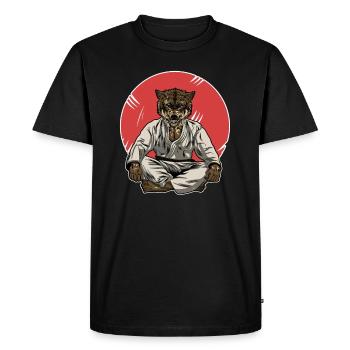 Bad Wolf - BJJ MMA Gift T-Shirt - Men's Premium Organic T-Shirt - black - Front - Nico (187cm)
