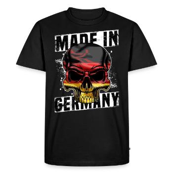 fabriqué en allemagne - T-shirt Premium bio Homme - noir - Devant - Nico (187cm)