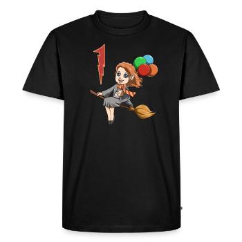Sorcières et sorcières - 1 an pour les enfants - T-shirt Premium bio Homme - noir - Devant - Nico (187cm)