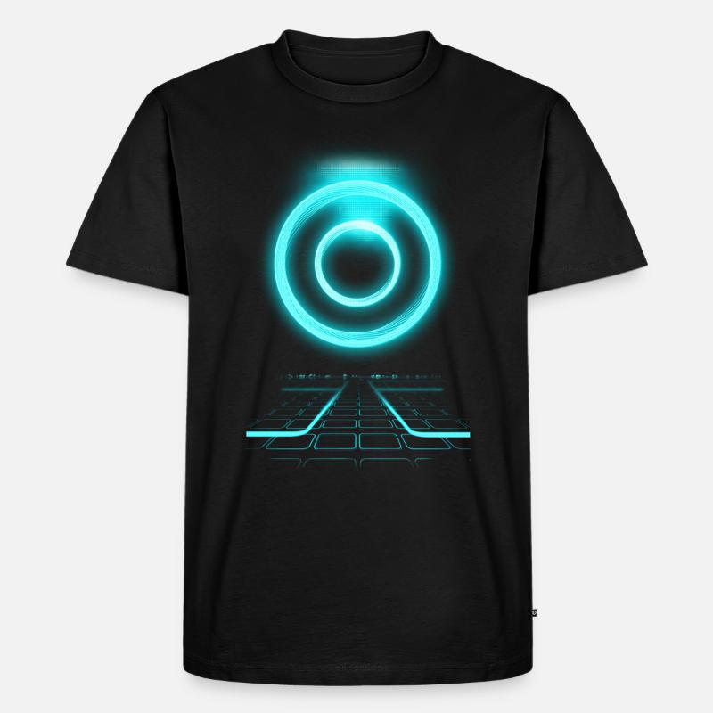 Disk Wars - Tron - Männer Premium Bio T-Shirt - Schwarz