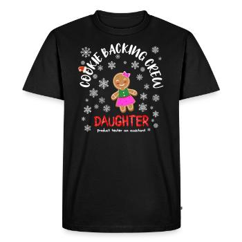 Idée de cadeau de Noël de l'équipe de cuisson des biscuits - T-shirt Premium bio Homme - noir - Devant - Nico (187cm)