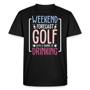 golf golfer golf club golfer gift idea - Men's Premium Organic T-Shirt - black - Front - Nico (187cm)