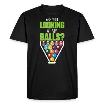 billard billard billard idée cadeau boule de billard que - T-shirt Premium bio Homme - noir - Devant - Nico (187cm)