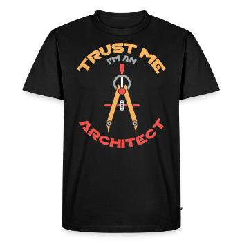 Architect architecture gift idea house construction building - Men's Premium Organic T-Shirt - black - Front - Nico (187cm)