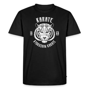 Cadeau de karaté japonais tiger - T-shirt Premium bio Homme - noir - Devant - Nico (187cm)
