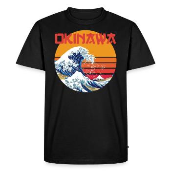 Kanagawa Okinawa Japan - Männer Premium Bio T-Shirt - Schwarz - Vorne - Nico (187cm)