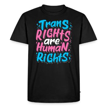 LGBTQ Fierté transgenre - T-shirt Premium bio Homme - noir - Devant - Nico (187cm)