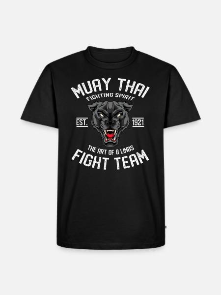 Muay Thai Boxe Panther - T-shirt Premium bio Homme - noir
