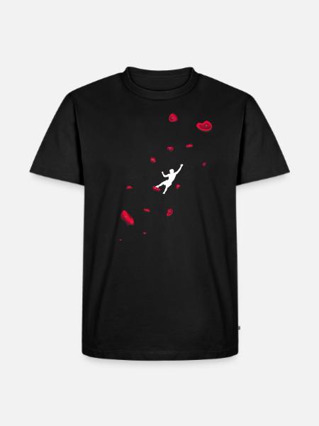 Escalade boulder paroi falaises Bouldern - T-shirt Premium bio Homme - noir