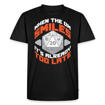 RPG Stylo et papier W20 Dés jeu de rôle Geek Dice - T-shirt Premium bio Homme - noir - Devant - Nico (187cm)