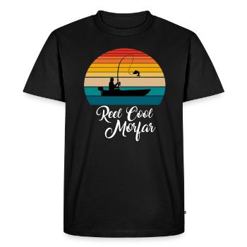 Cadeaux de pêche Reel Cool Morfar - T-shirt Premium bio Homme - noir - Devant - Nico (187cm)