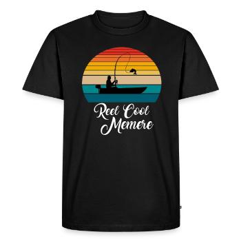 Reel Cool Memere Fishing Gifts - Men's Premium Organic T-Shirt - black - Front - Nico (187cm)
