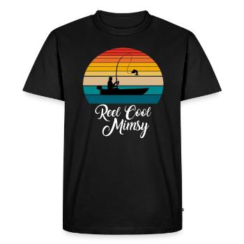 Reel Cool Mimsy Fishing Gifts - Men's Premium Organic T-Shirt - black - Front - Nico (187cm)