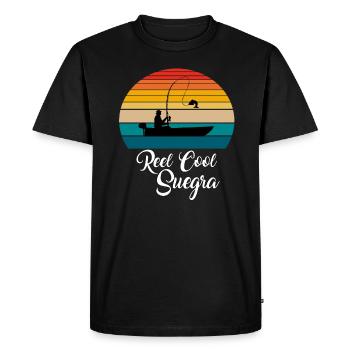 Reel Cool Suegra Fishing Gifts - Men's Premium Organic T-Shirt - black - Front - Nico (187cm)
