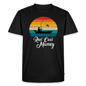 Reel Cool Mamey Fishing Gifts - Men's Premium Organic T-Shirt - black - Front - Nico (187cm)