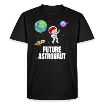 Astronomie Fusée planétaire Futur astronaute - T-shirt Premium bio Homme - noir - Devant - Nico (187cm)