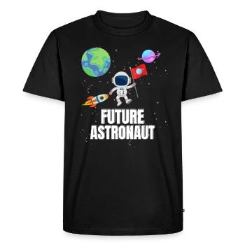 Rockets Space Astronomy Future Astronaut - Men's Premium Organic T-Shirt - black - Front - Nico (187cm)