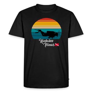 Kankakee Illinois Diving - Men's Premium Organic T-Shirt - black - Front - Nico (187cm)