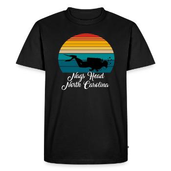 Nags Head Plongée en Caroline du Nord - T-shirt Premium bio Homme - noir - Devant - Nico (187cm)