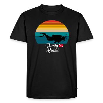 Paraty Brazil Diving - Men's Premium Organic T-Shirt - black - Front - Nico (187cm)