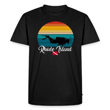 Rhode Island Scuba Diving Poison - Men's Premium Organic T-Shirt - black - Front - Nico (187cm)