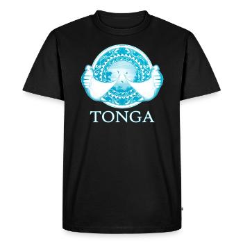 Tonga Manta Rays - Men's Premium Organic T-Shirt - black - Front - Nico (187cm)