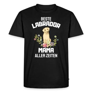Mother's Day Gift for Dog Lovers Labrador - Men's Premium Organic T-Shirt - black - Front - Nico (187cm)