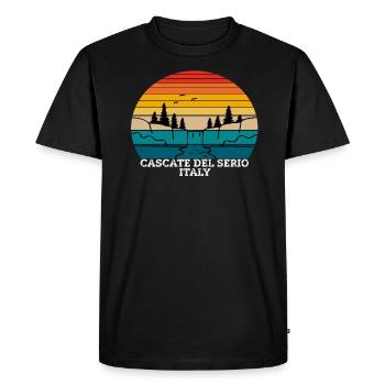 Cascate del Serio Italie - T-shirt Premium bio Homme - noir - Devant - Nico (187cm)