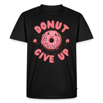 Donut abandonne Donut kawaii - T-shirt Premium bio Homme - noir - Devant - Nico (187cm)