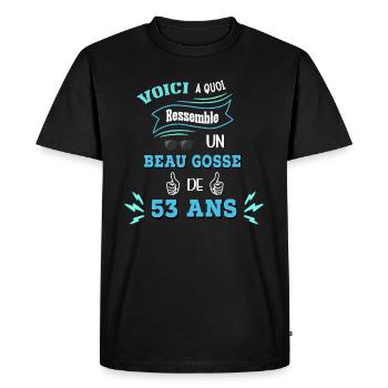 Idée De Cadeau Drôle Pour Les Beaux Gosses - T-shirt Premium bio Homme - noir - Devant - Nico (187cm)