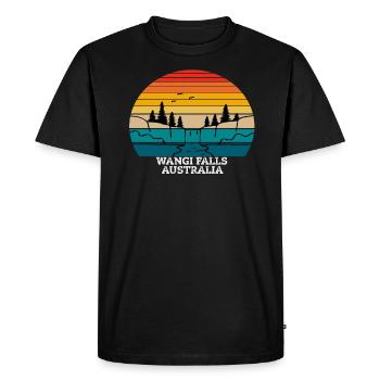 Wangi Falls Australie - T-shirt Premium bio Homme - noir - Devant - Nico (187cm)