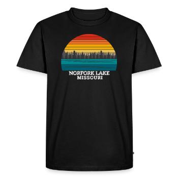 Lac Norfork Missouri - T-shirt Premium bio Homme - noir - Devant - Nico (187cm)