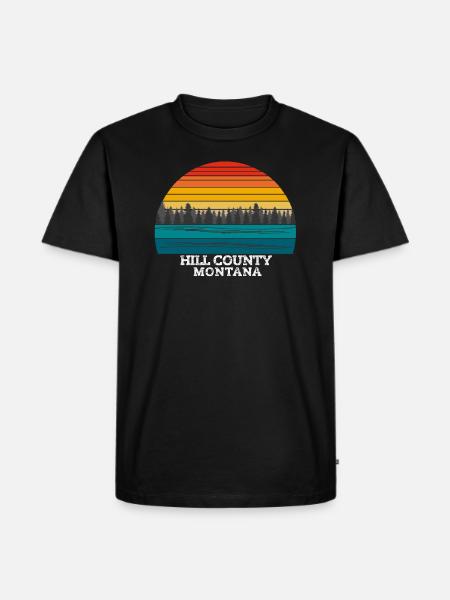 Hill County, Montana - Men's Premium Organic T-Shirt - black