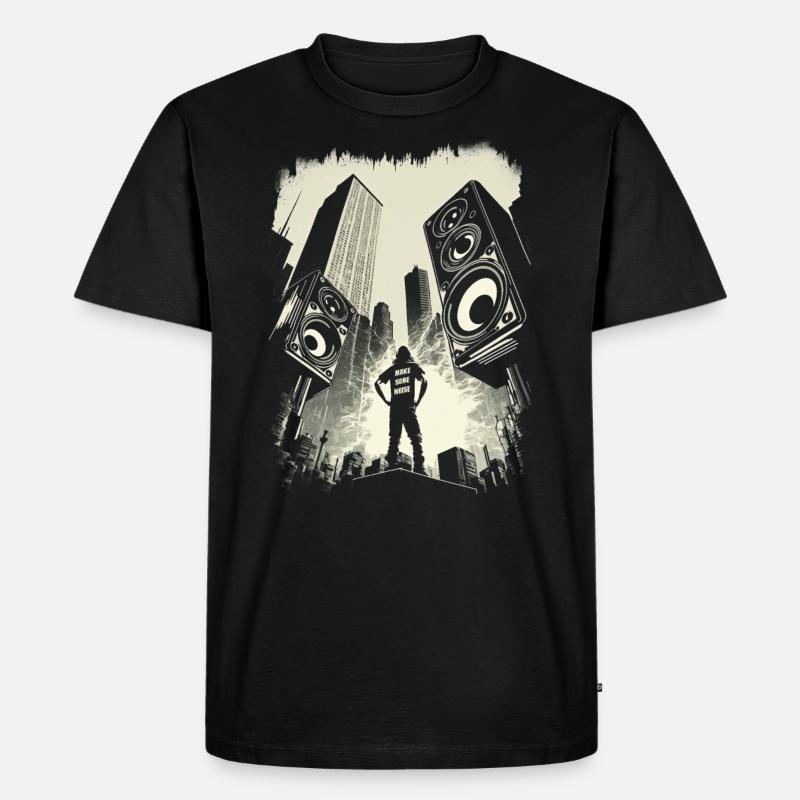 Make Some Noise! - Männer Premium Bio T-Shirt - Schwarz