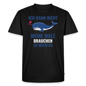 Killerwal Meerestier Geschenk Lustiges Wal - Männer Premium Bio T-Shirt - Schwarz - Vorne - Nico (187cm)