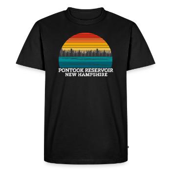 Pontook Reservoir New Hampshire - T-shirt Premium bio Homme - noir - Devant - Nico (187cm)