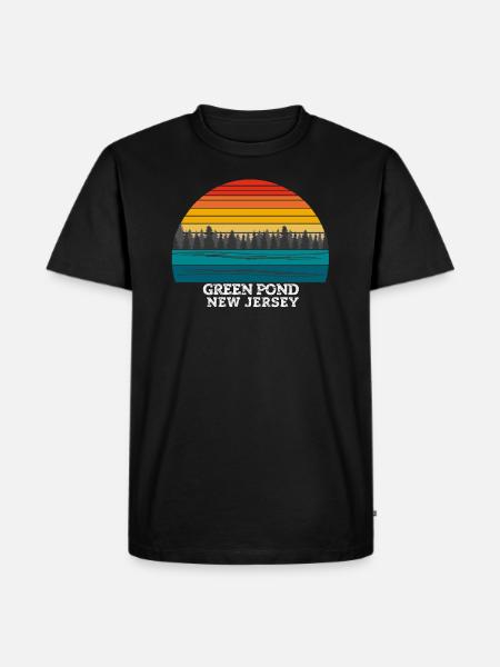 Green Pond New Jersey - Men's Premium Organic T-Shirt - black