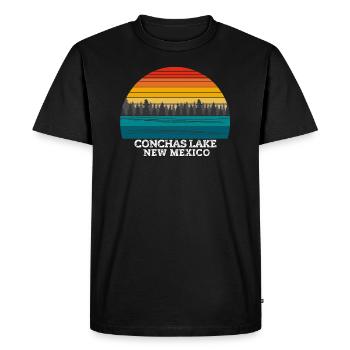 Lac Conchas Nouveau-Mexique - T-shirt Premium bio Homme - noir - Devant - Nico (187cm)