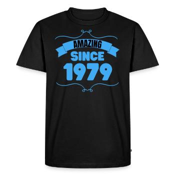 Cadeau du 44e anniversaire Incroyable depuis 1979 - T-shirt Premium bio Homme - noir - Devant - Nico (187cm)