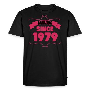 Cadeau du 44e anniversaire Incroyable depuis 1979 - T-shirt Premium bio Homme - noir - Devant - Nico (187cm)