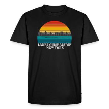 Lake Louise Marie New York - T-shirt Premium bio Homme - noir - Devant - Nico (187cm)
