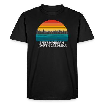 Lac Norman Caroline du Nord - T-shirt Premium bio Homme - noir - Devant - Nico (187cm)
