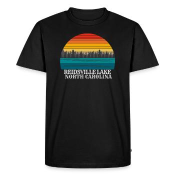 Reidsville Lake Caroline du Nord - T-shirt Premium bio Homme - noir - Devant - Nico (187cm)