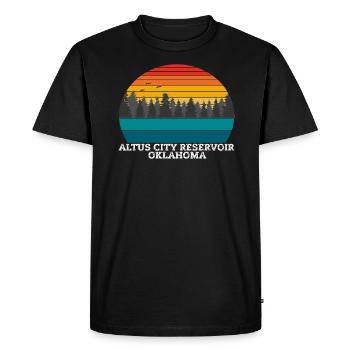 Altus City Reservoir Oklahoma - T-shirt Premium bio Homme - noir - Devant - Nico (187cm)