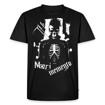 The Mori Memento - Men's Premium Organic T-Shirt - black - Front - Nico (187cm)